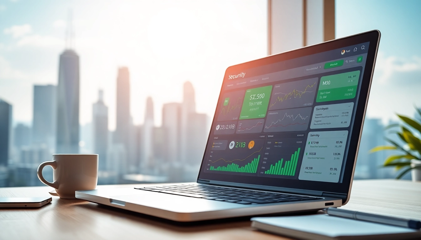 View of a digital interface of gaurda wallet showcasing cryptocurrency management features.