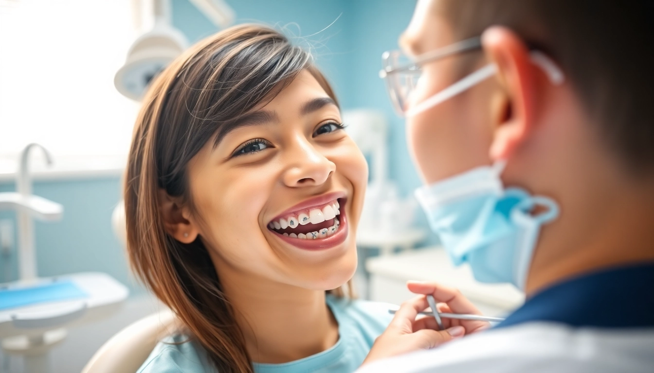 Apply braces Myrtle Beach for a confident smile in a modern orthodontic clinic setting.
